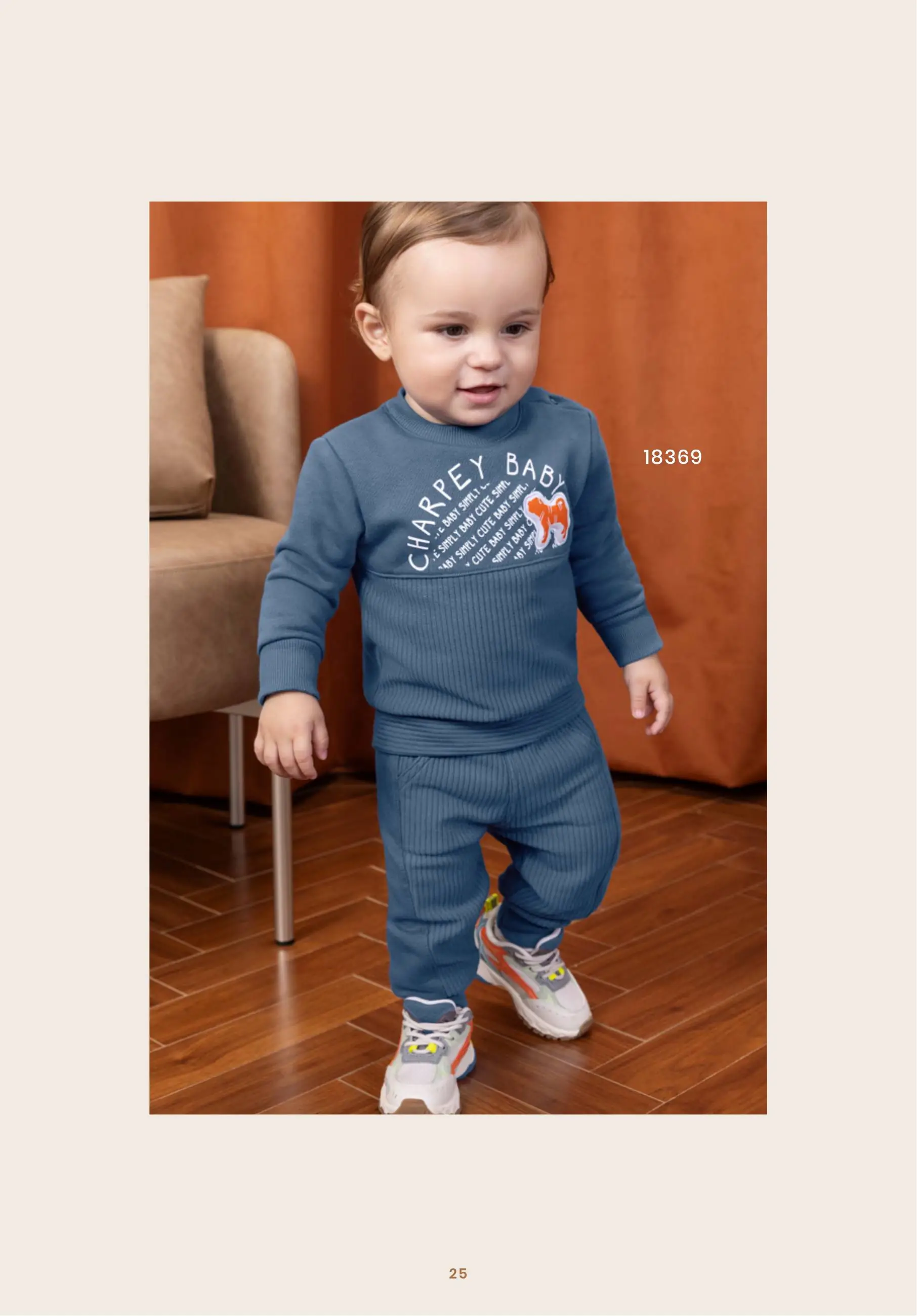 Conjunto Bebê Blusão Canelado Azul Petróleo e Calça