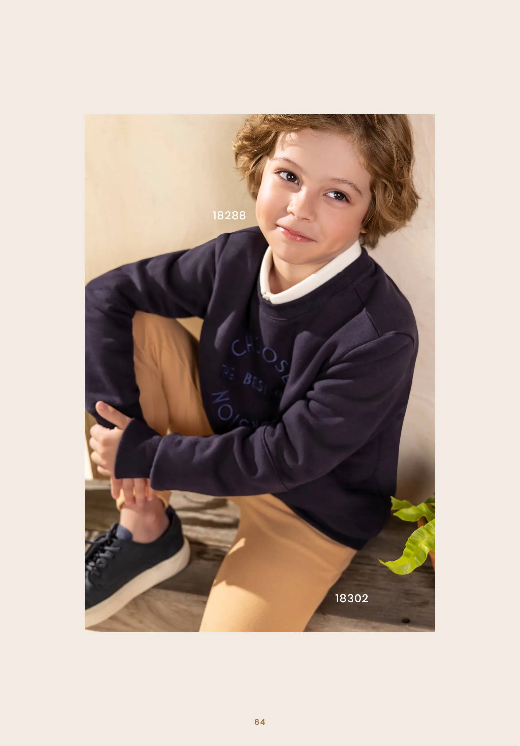 Conjunto Infantil Moletom Branco Capuz "CIAO" e Calça