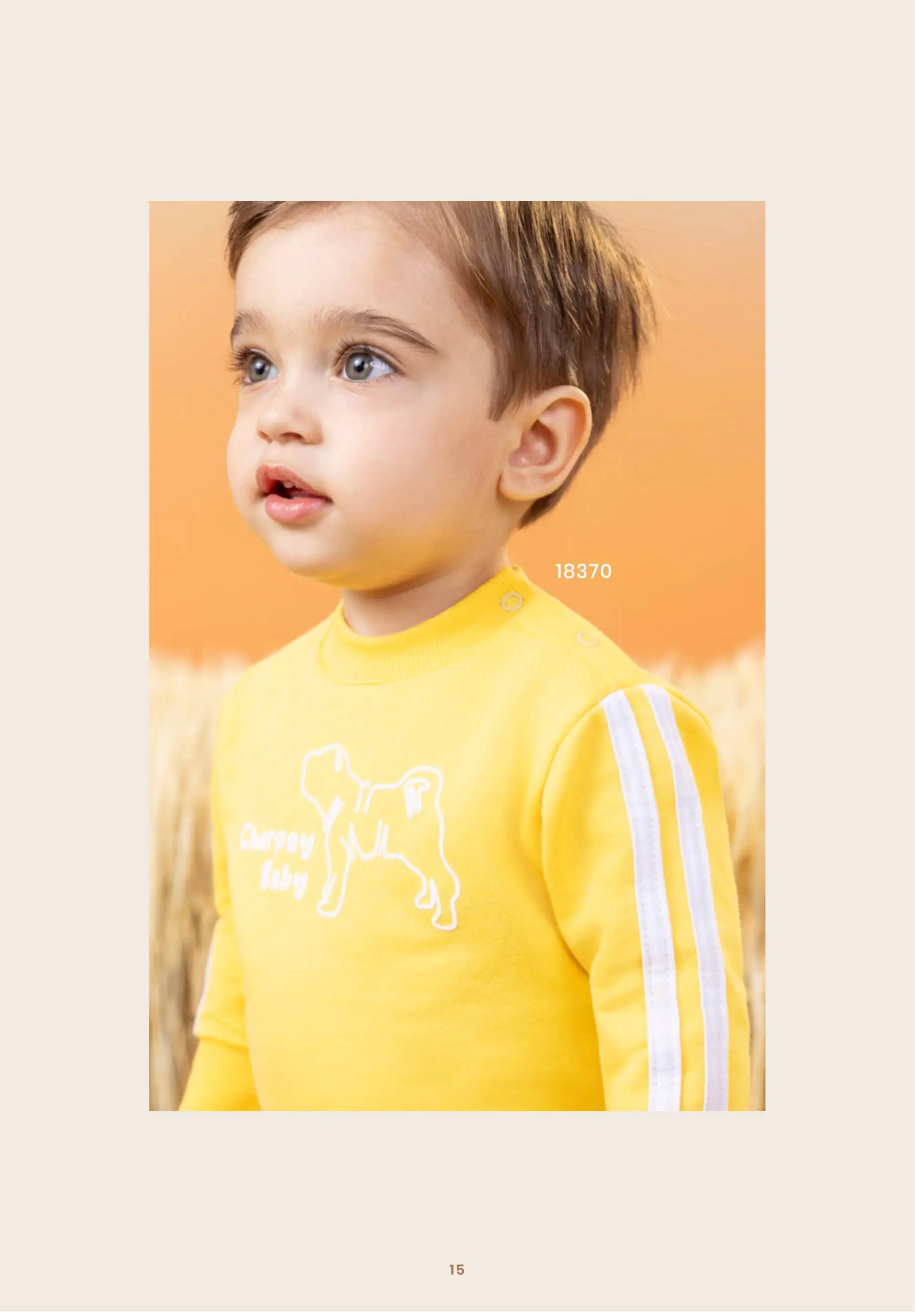 Blusa Bebê Manga Longa Amarela e Listras