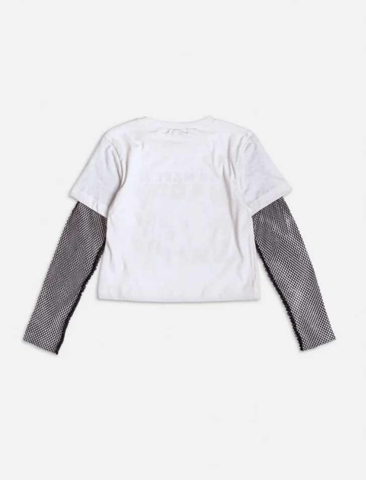 BLUSA OFF WHITE DE URSINHO COM STRASS