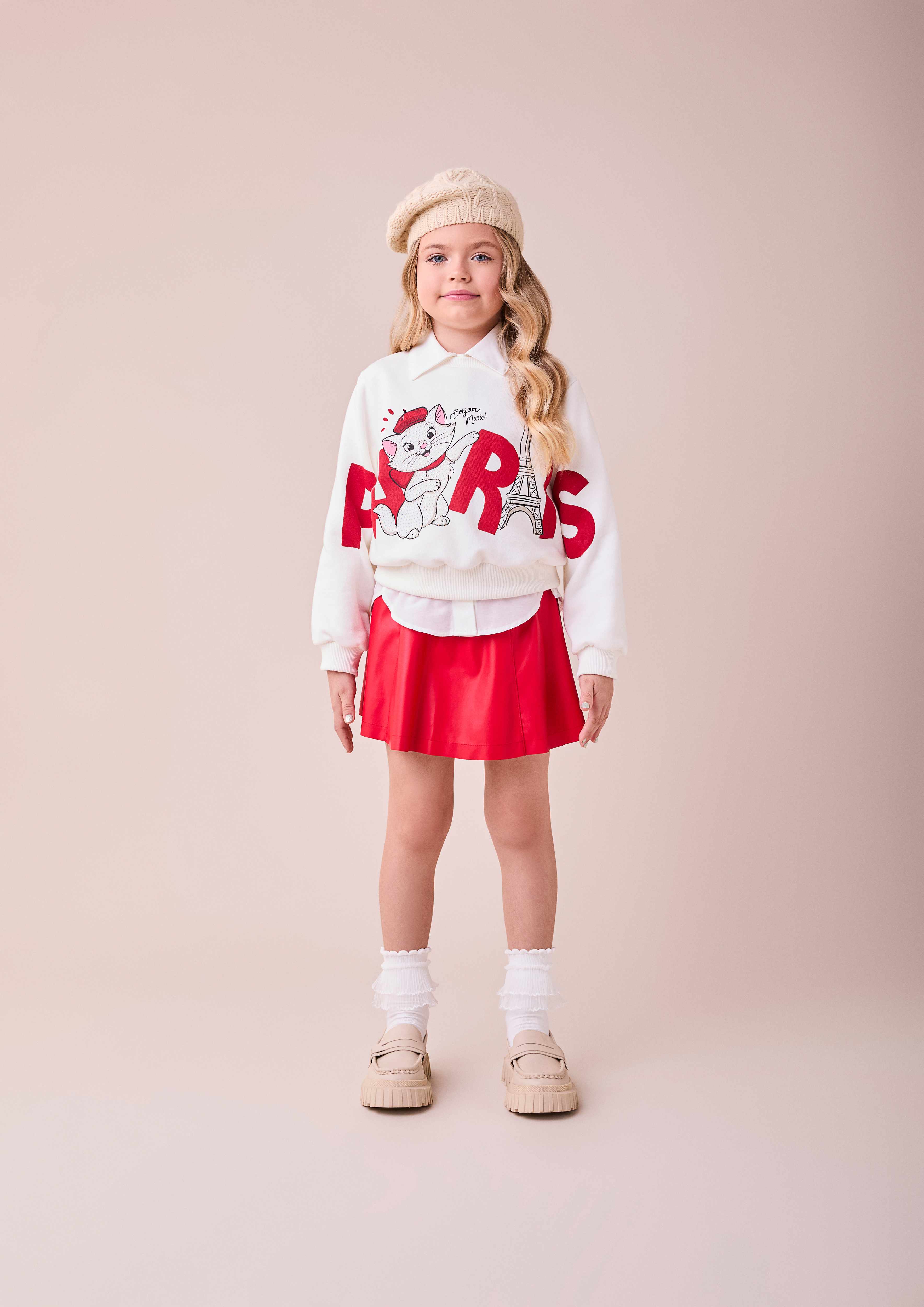 SAIA FAKE LEATHER VERMELHA COM PINGENTE